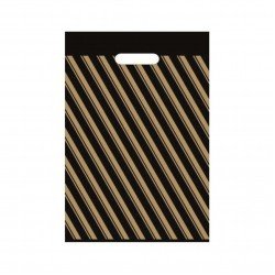 Ecoplast Takviyeli Poşet Çizgili 40X50 No:4 - 50'li Ecoplast Takviyeli Poşet Çizgili 40X50 No:4 - 50'li