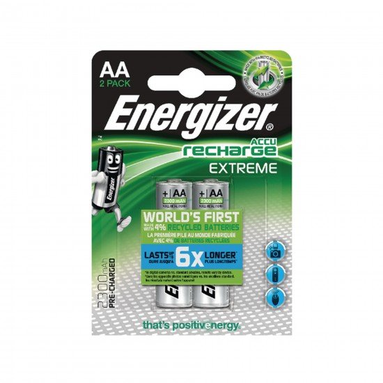 Energizer AA Sarjlı Kalem Pil Recharge Extreme Batteries 2300 mAh Energizer AA Sarjlı Kalem Pil Recharge Extreme Batteries 2300 mAh