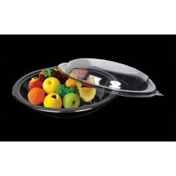 Folyoterm Kapaklı Siyah Salata Kasesi 850 Cc 10 Adet Folyoterm Kapaklı Siyah Salata Kasesi 850 Cc 10 Adet