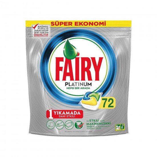 Fairy Platinum Bulaşık Makinesi Deterjanı Kapsülü Limon Kokulu 72 Yıkama Fairy Platinum Bulaşık Makinesi Deterjanı Kapsülü Limon Kokulu 72 Yıkama