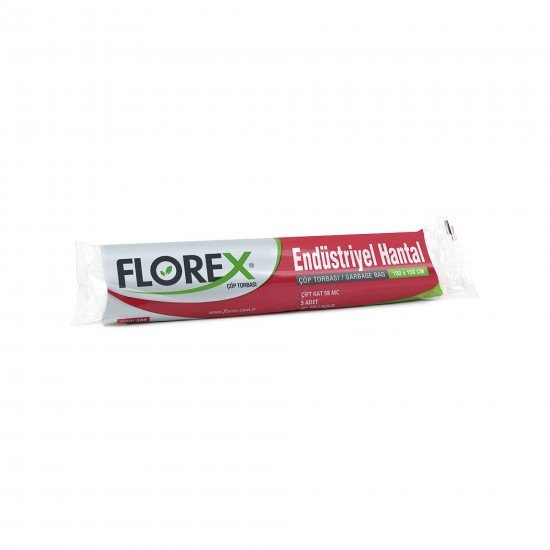 Florex Endüstrriyel Hantal Boy Çöp Poşeti 100x150 Cm 400 Gr 5li