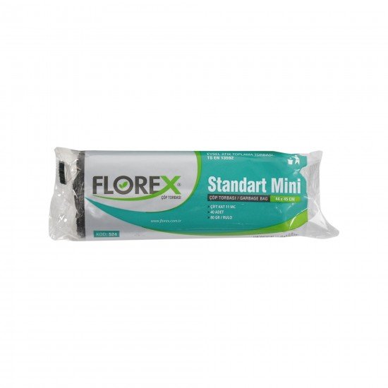 Florex Standart Mini Boy Çöp Torbası 40 Adet 40 X 45 Cm