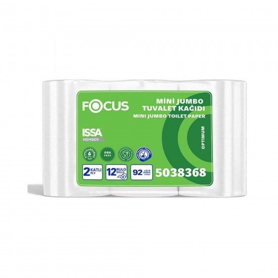 Focus Optimum Mini Jumbo Tuvalet Kağıdı 92 Mt 1 Koli 12 Rulo Focus Optimum Mini Jumbo Tuvalet Kağıdı 92 Mt 1 Koli 12 Rulo