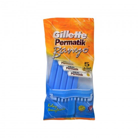 Gillette Permatik Banyo Tıraş Bıçağı 5li Poşet