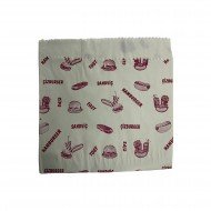 Hamburger Kese Kağıdı Baskılı 15x15 Cm 1 Kg Hamburger Kese Kağıdı Baskılı 15x15 Cm 1 Kg