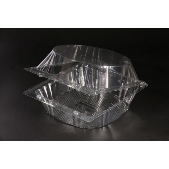 Kapaklı Büyük Pasta Kabı Şeffaf 20x12 Cm 10 Adet Kapaklı Büyük Pasta Kabı Şeffaf 20x12 Cm 10 Adet