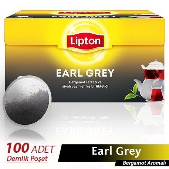 Lipton Earl Grey 3,20 Gr 100 lü Demlik Poşet Çay