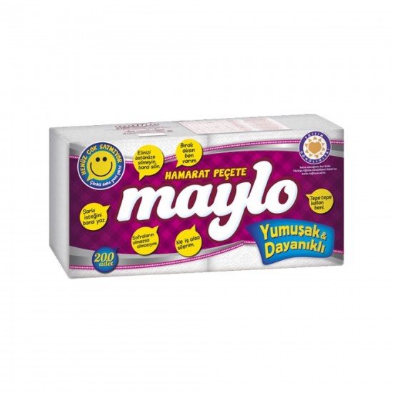 Maylo Tombul Peçete 30X30 200lü Maylo Tombul Peçete 30X30 200lü