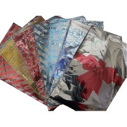 Metalize Poşet Yapışkanlı Hediye Paketi 30x45 Cm 100'lü Metalize Poşet Yapışkanlı Hediye Paketi 30x45 Cm 100'lü