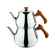 Özkent Piramit Mega Boy Ahşap Çaydanlık