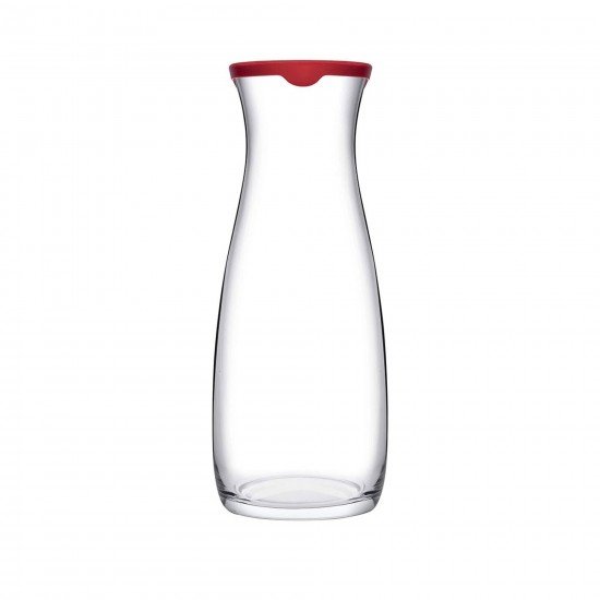Paşabahçe Amphora 43813 Kırmızı Kapaklı Cam Karaf Sürahi 1000 Cc Paşabahçe Amphora 43813 Kırmızı Kapaklı Cam Karaf Sürahi 1000 Cc