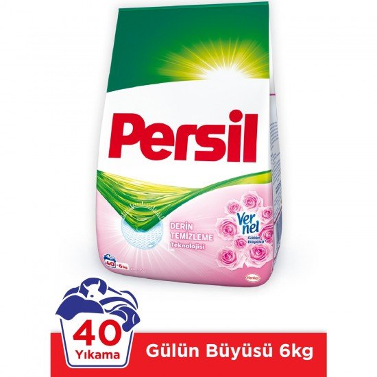 Persil Expert 6 kg Toz Çamaşır Deterjanı Taze Gül Persil Expert 6 kg Toz Çamaşır Deterjanı Taze Gül