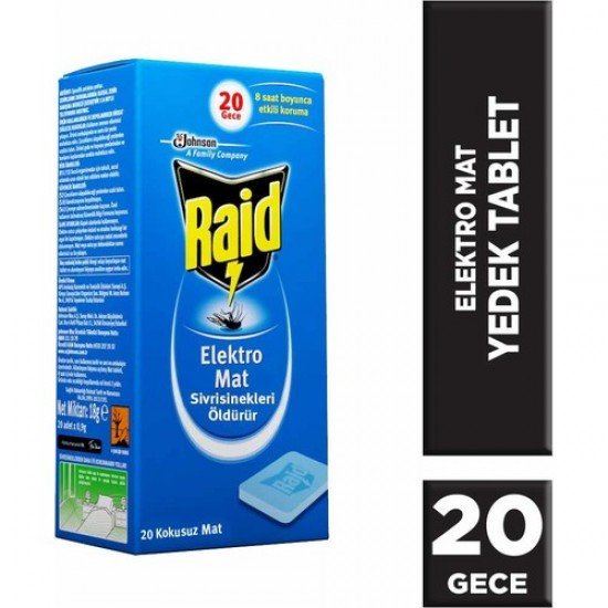 Raid Elektromat Yedek Tablet Sinek Kovucu 20li