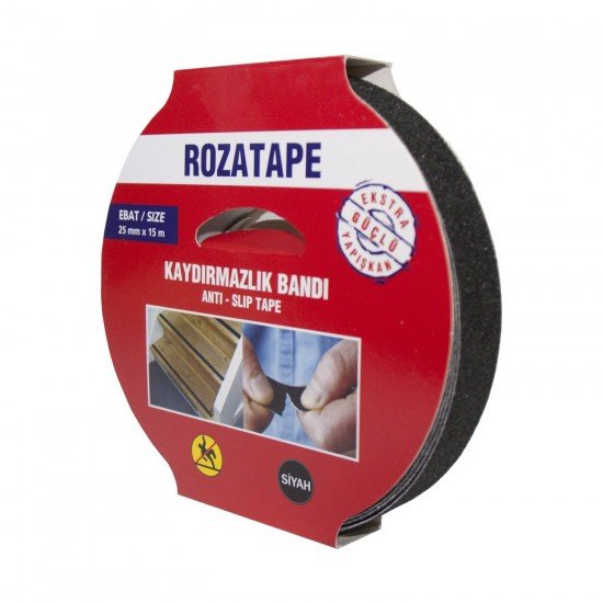 Rozatape Merdiven Kaydırmazlık Bandı 25 Mm x15 Metre