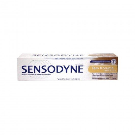 Sensodyne Tam Koruma ve Beyazlatıcı Diş Macunu 50 Ml