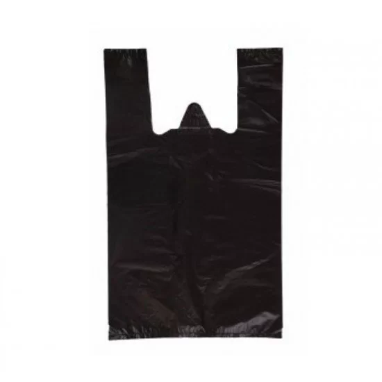 Siyah Atlet Market Poşeti Küçük Boy 25x45 Cm 1 Kg Siyah Atlet Market Poşeti Küçük Boy 25x45 Cm 1 Kg