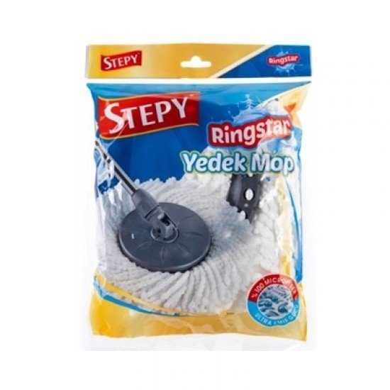 Stepy Ekostar Döner Başlıklı Yedek Mop Stepy Ekostar Döner Başlıklı Yedek Mop