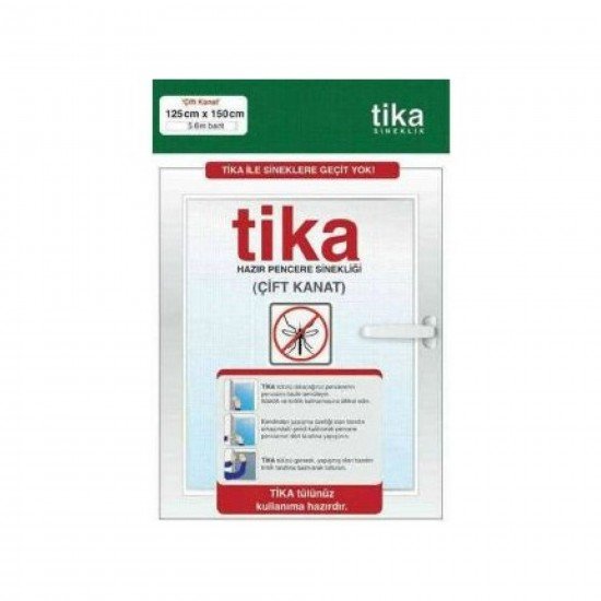 Tika Pencere Sineklik Çift Kanat 125 X 150