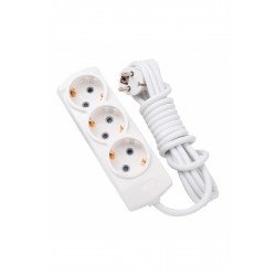 Tunç Ara Kablo 3'lü Priz 5 Metre