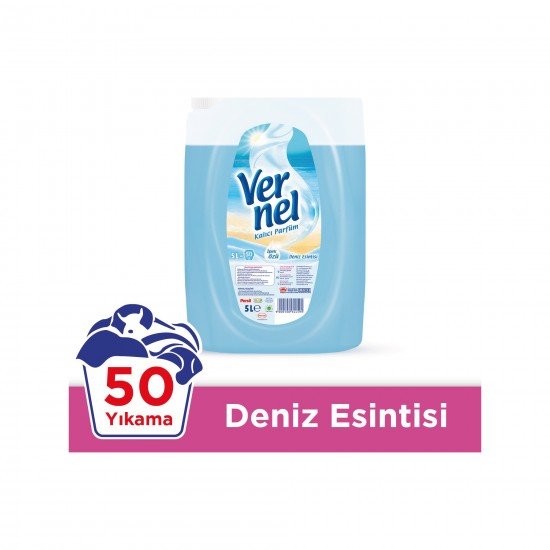 Vernel Çamaşır Yumuşatıcısı Deniz Esintisi 50 Yıkama  5 LT