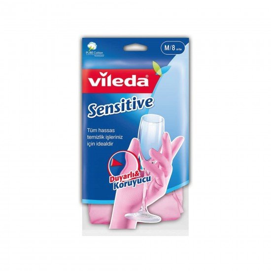 Vileda Sensitive Eldiven Hassas M - 8