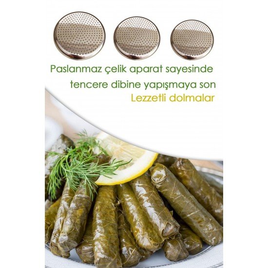 Abant Paslanmaz Çelik Dolma Sarma Altlığı 24 Cm