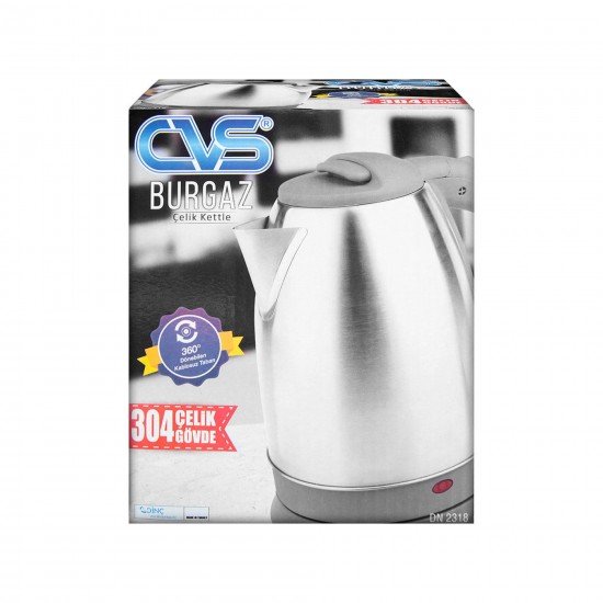 Cvs DN 2318 Burgaz 1.8 lt Çelik Kettle 1800 Watt