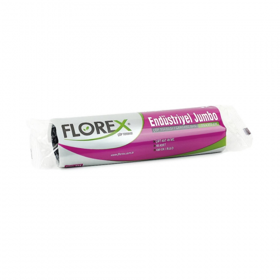 Florex Endüstriyel Jumbo Boy Çöp Torbası 400 Gr 10 Adet 80 X 110 Cm 1Koli 20 Rulo Florex Endüstriyel Jumbo Boy Çöp Torbası 400 Gr 10 Adet 80 X 110 Cm 1Koli 20 Rulo