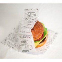 Hamburger Kese Kağıdı Baskılı 15x15 Cm 1 Kg Hamburger Kese Kağıdı Baskılı 15x15 Cm 1 Kg