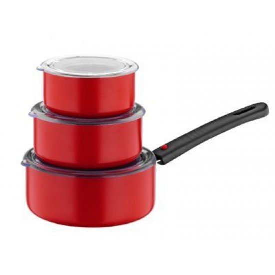 Papilla Redio Saklama Kabı Olabilen Tava Seti 7li Kırmızı (12cm+14cm+16cm) Papilla Redio Saklama Kabı Olabilen Tava Seti 7li Kırmızı (12cm+14cm+16cm)
