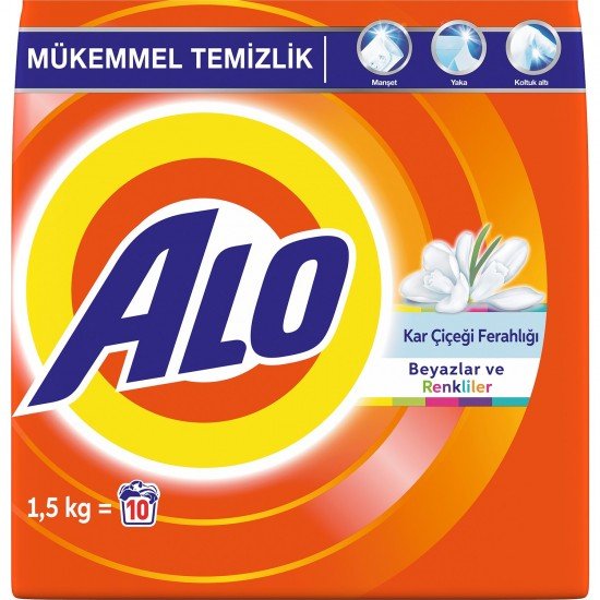 Alo Matik Kar Çiçeği Toz Çamaşır Deterjanı Beyaz ve Renkiller İçin 1.5 Kg Alo Matik Kar Çiçeği Toz Çamaşır Deterjanı Beyaz ve Renkiller İçin 1.5 Kg