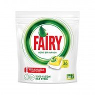 Fairy Hepsi Bir Arada 36 Yıkama Bulaşık Makinesi Deterjanı Kapsülü Limon Kokulu Fairy Hepsi Bir Arada 36 Yıkama Bulaşık Makinesi Deterjanı Kapsülü Limon Kokulu