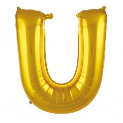 Folyo Balon Harf U Gold 40 İnc 100 Cm Folyo Balon Harf U Gold 40 İnc 100 Cm