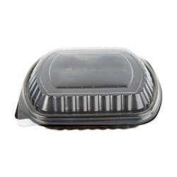 Siyah Plastik Tek Gözlü Kap ve Kapak 10'lu