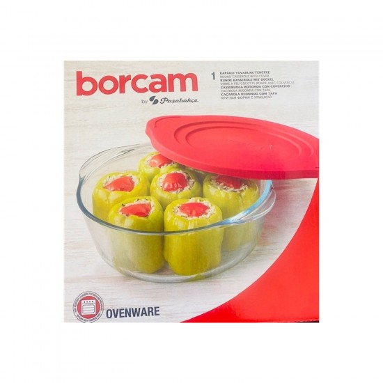 Paşabahçe Borcam 59001 Kulplu Kapaklı Tencere 22 Cm