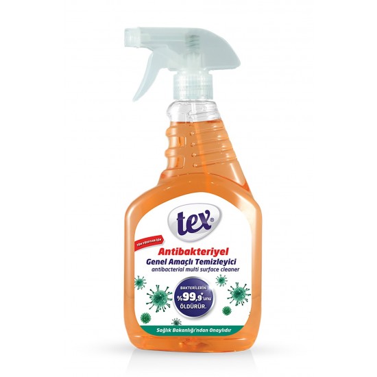 Tex Antibakteriyel Genel Amaçlı Temizleyici 750 Ml Turuncu Tex Antibakteriyel Genel Amaçlı Temizleyici 750 Ml Turuncu