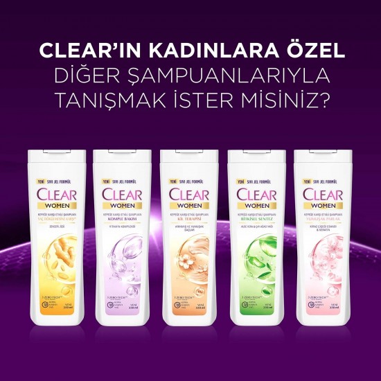 Clear Women Kepeğe Karşı Etkili Şampuan Komple Bakım Vitamin Kompleksi 350 ml