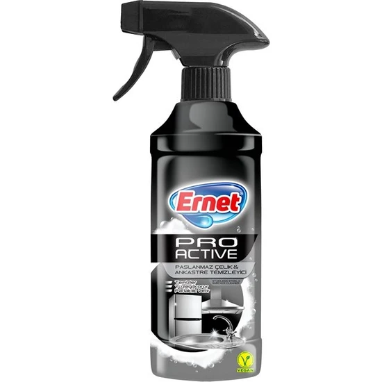 Ernet Süper Likit Paslanmaz Çelik Yüzey Temizleyici 435 ML Ernet Süper Likit Paslanmaz Çelik Yüzey Temizleyici 435 ML