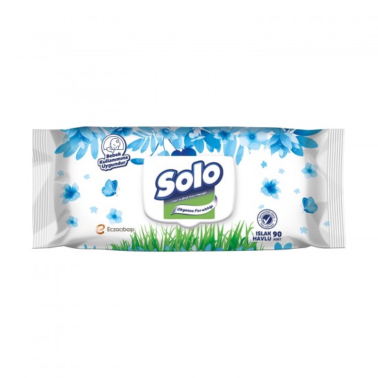 Solo Okyanus Ferahlığı Islak Havlu Mendil 90lı