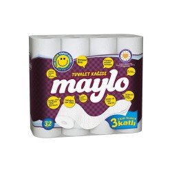 Maylo 3 Katlı Tuvalet Kağıdı 32'li Maylo 3 Katlı Tuvalet Kağıdı 32'li