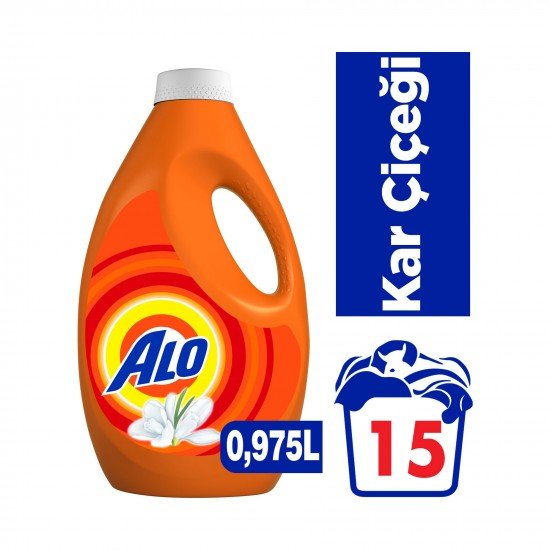 Alo Sıvı Çamaşır Deterjanı Kar Çiçeği Beyazlar ve Renkliler İçin 975 lt 15 Yıkama Alo Sıvı Çamaşır Deterjanı Kar Çiçeği Beyazlar ve Renkliler İçin 975 lt 15 Yıkama