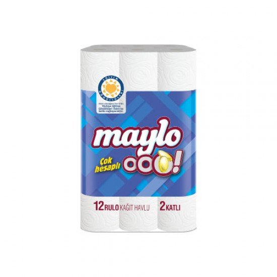 Maylo Ooo 2 Katlı Kağıt Havlu 12li Maylo Ooo 2 Katlı Kağıt Havlu 12li
