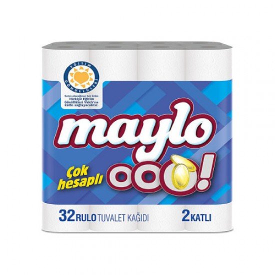 Maylo Ooo 2 Katlı Tuvalet Kağıdı 32li Maylo Ooo 2 Katlı Tuvalet Kağıdı 32li