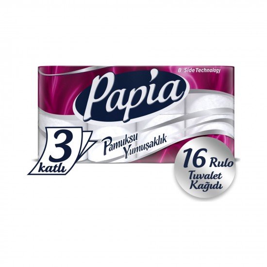 Papia Tuvalet Kağıdı 3 Katlı 16lı Papia Tuvalet Kağıdı 3 Katlı 16lı